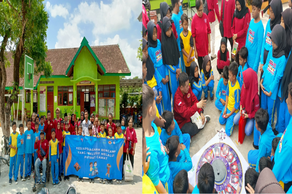  Siswa SD Negeri Grogol IV, Kecamatan Karangmojo, Kabupaten Gunungkidul Bersemangat Mengikuti Kegiatan Inklusif Learning-Disaster Pusat Pemberdayaan Disabilitas Mitra sejahtera (PPDMS) 